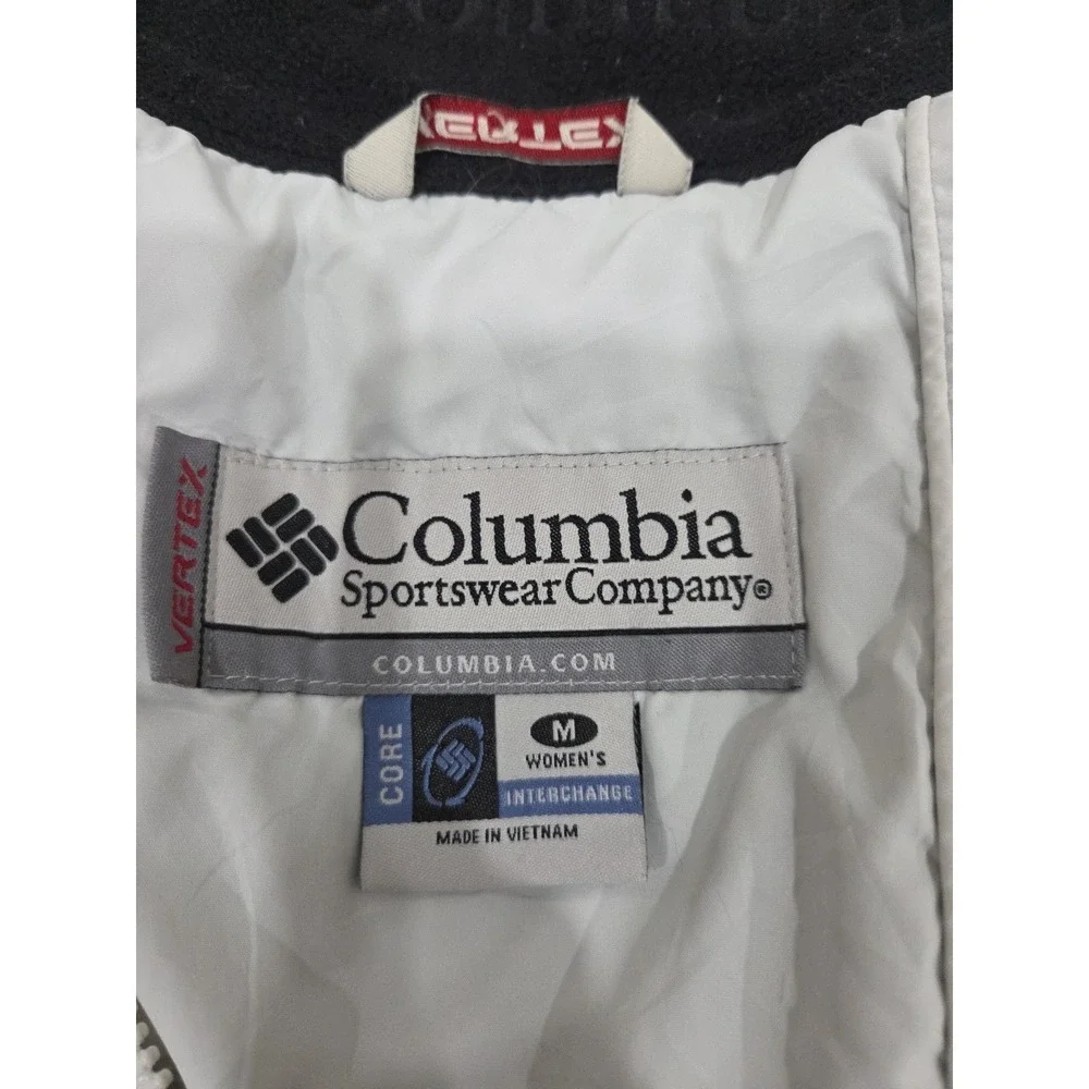 COLUMBIA JACKET‎ VERTEX OFF WHITE WITH BLACK COLLAR SIZE MEDIUM